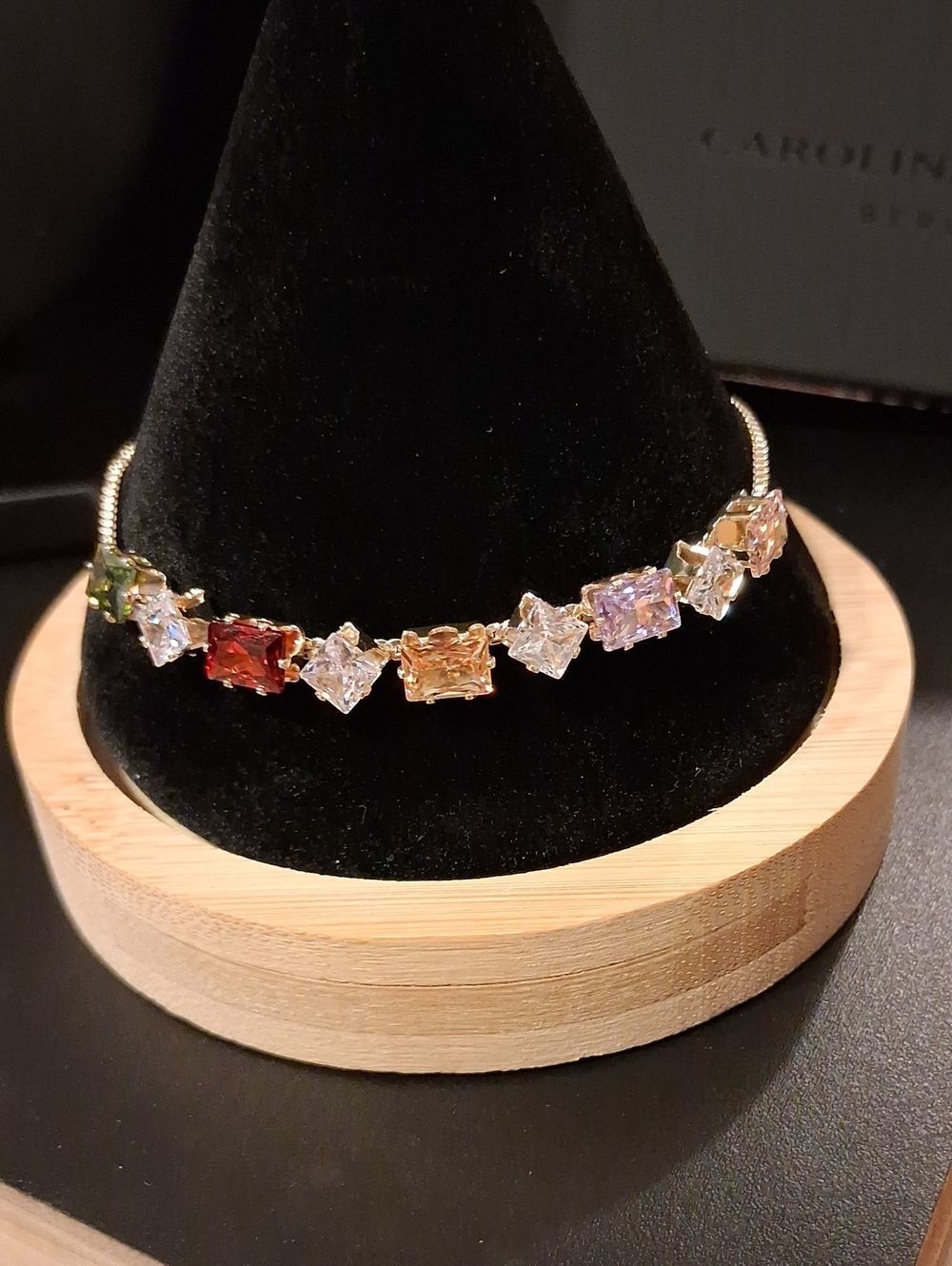 14k GP Candy CZ Adjustable Bracelet New In Box